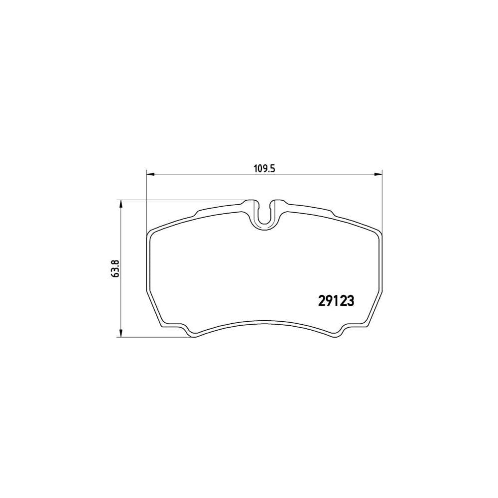 Set placute frana disc BREMBO P A6 023