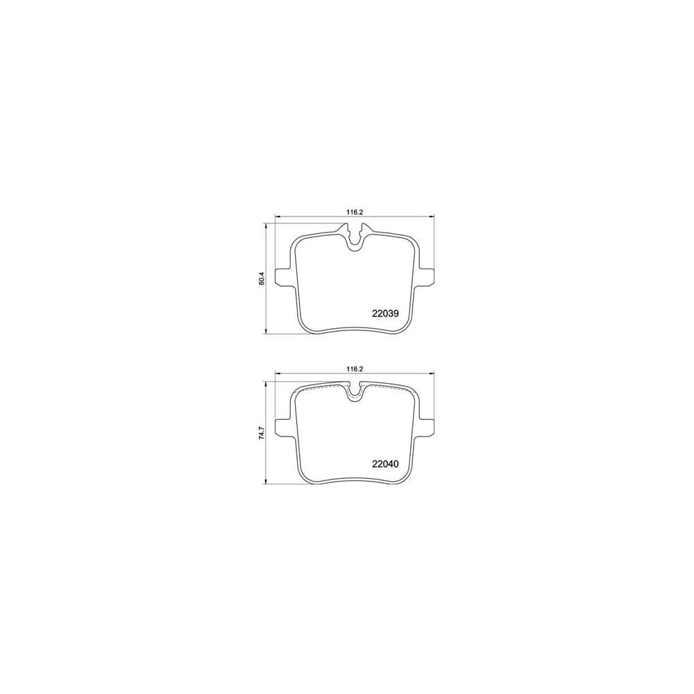 Set placute frana disc BREMBO P 06 109