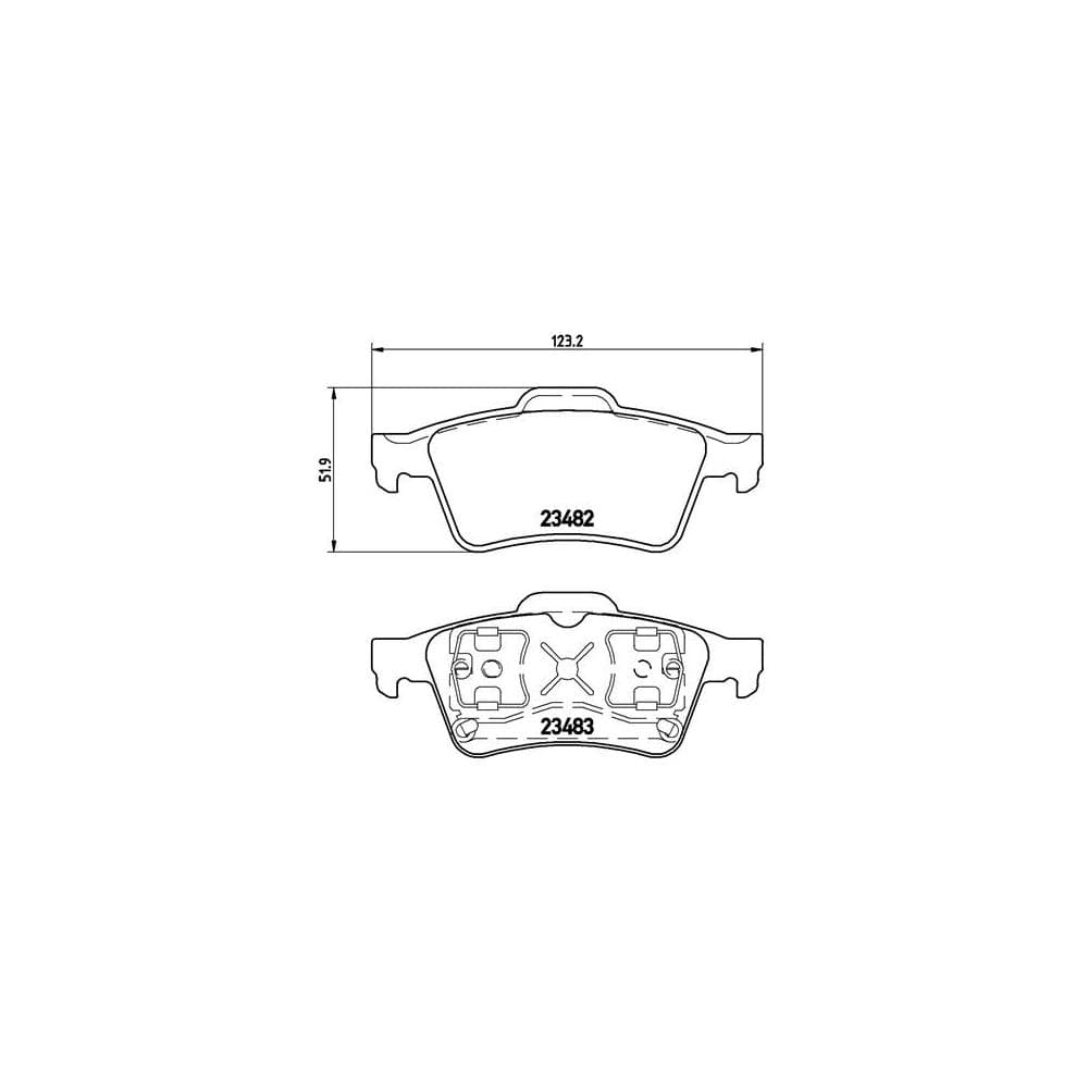 Set placute frana disc BREMBO P 59 044