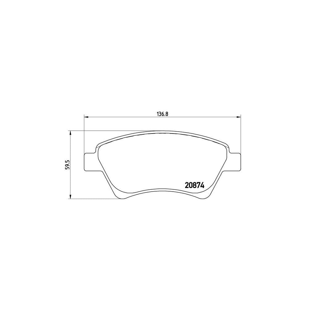 Set placute frana disc BREMBO P 68 034