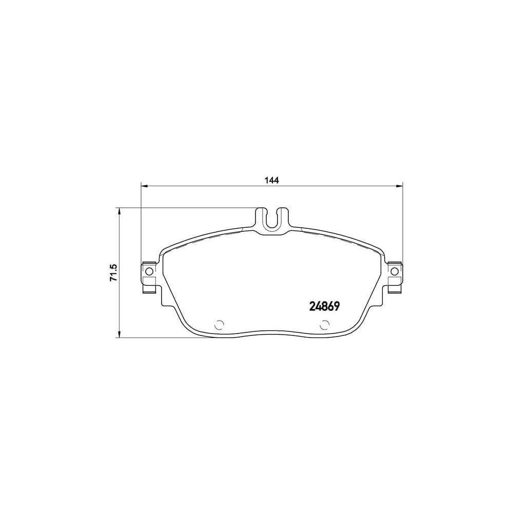 Set placute frana disc BREMBO P 50 093