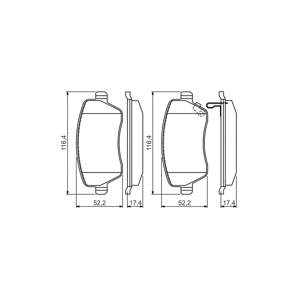 Set placute frana disc BOSCH 0 986 494 573