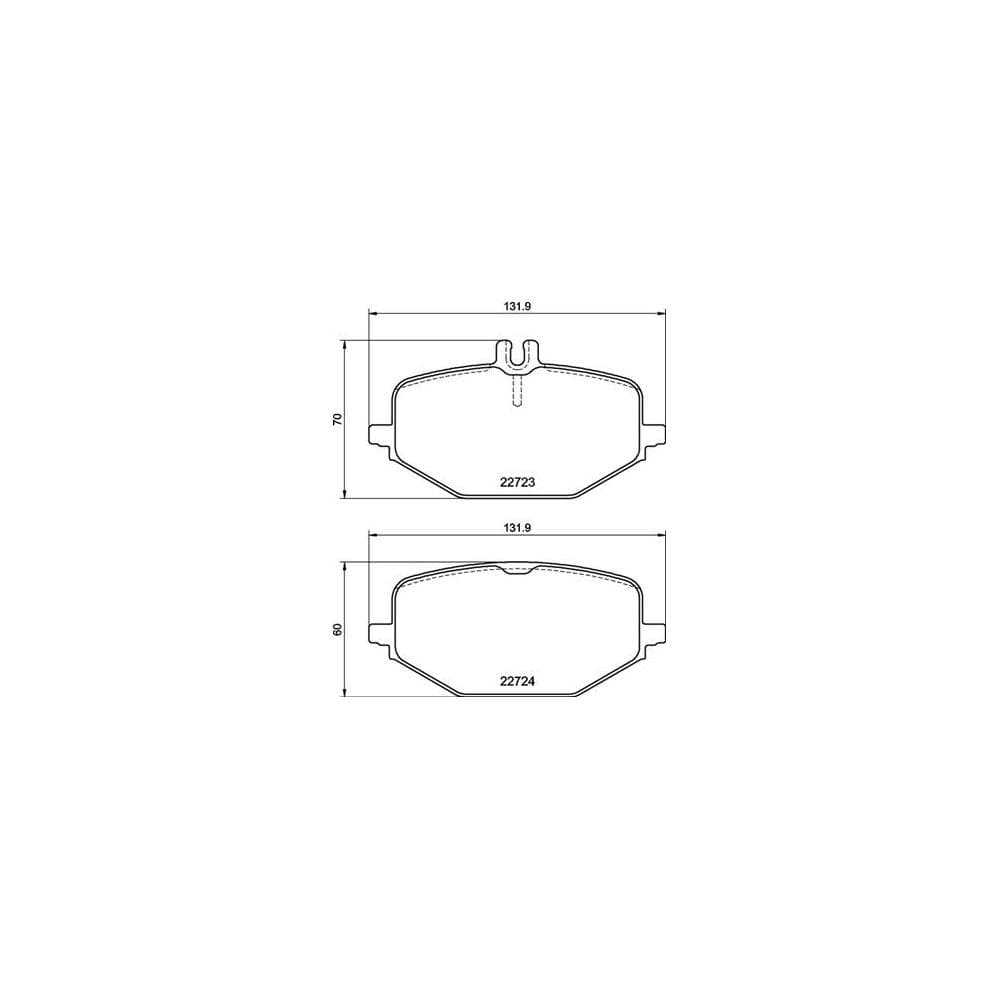 Set placute frana disc BREMBO P 50 161