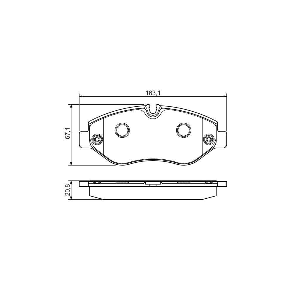 Set placute frana disc BOSCH 0 986 495 098