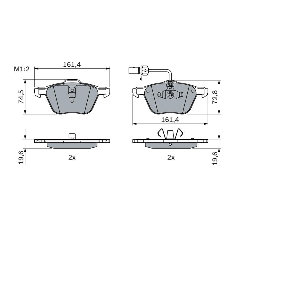 Set placute frana disc BOSCH 0 986 494 035