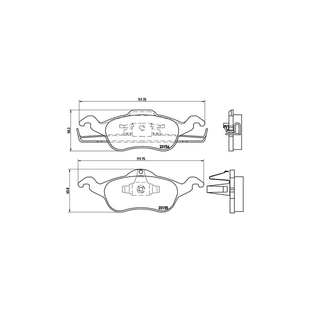 Set placute frana disc BREMBO P 24 046