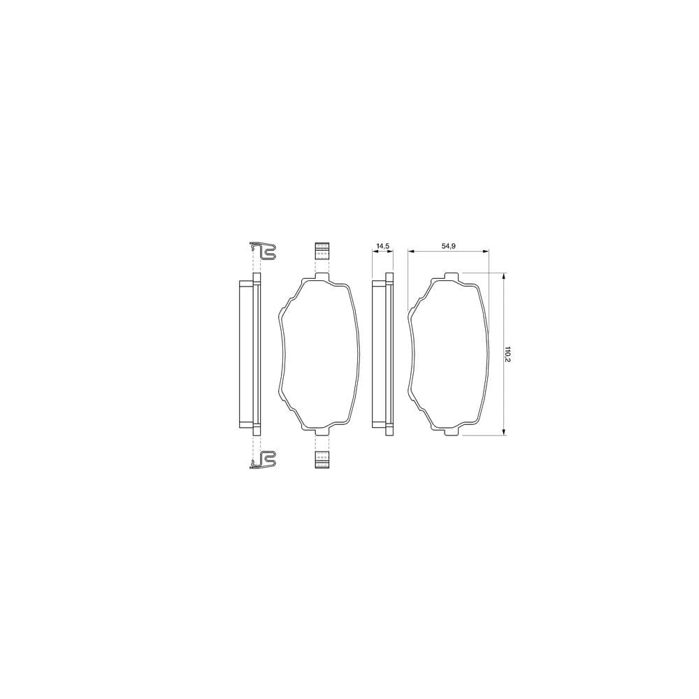 Set placute frana disc BOSCH 0 986 424 669