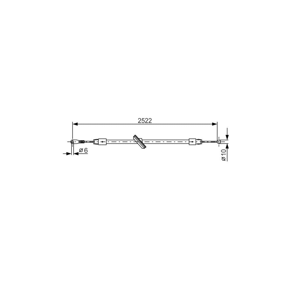 Cablu, frana de parcare BOSCH 1 987 482 029