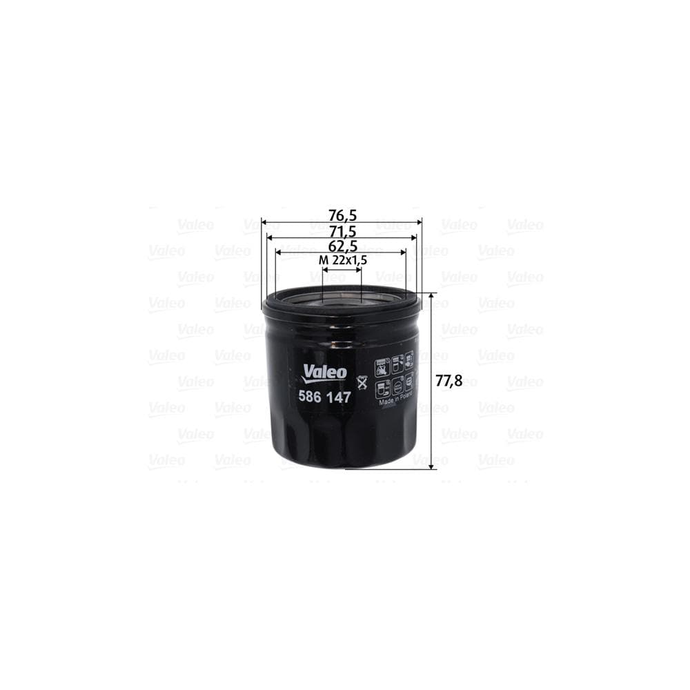 Filtru ulei VALEO 586147