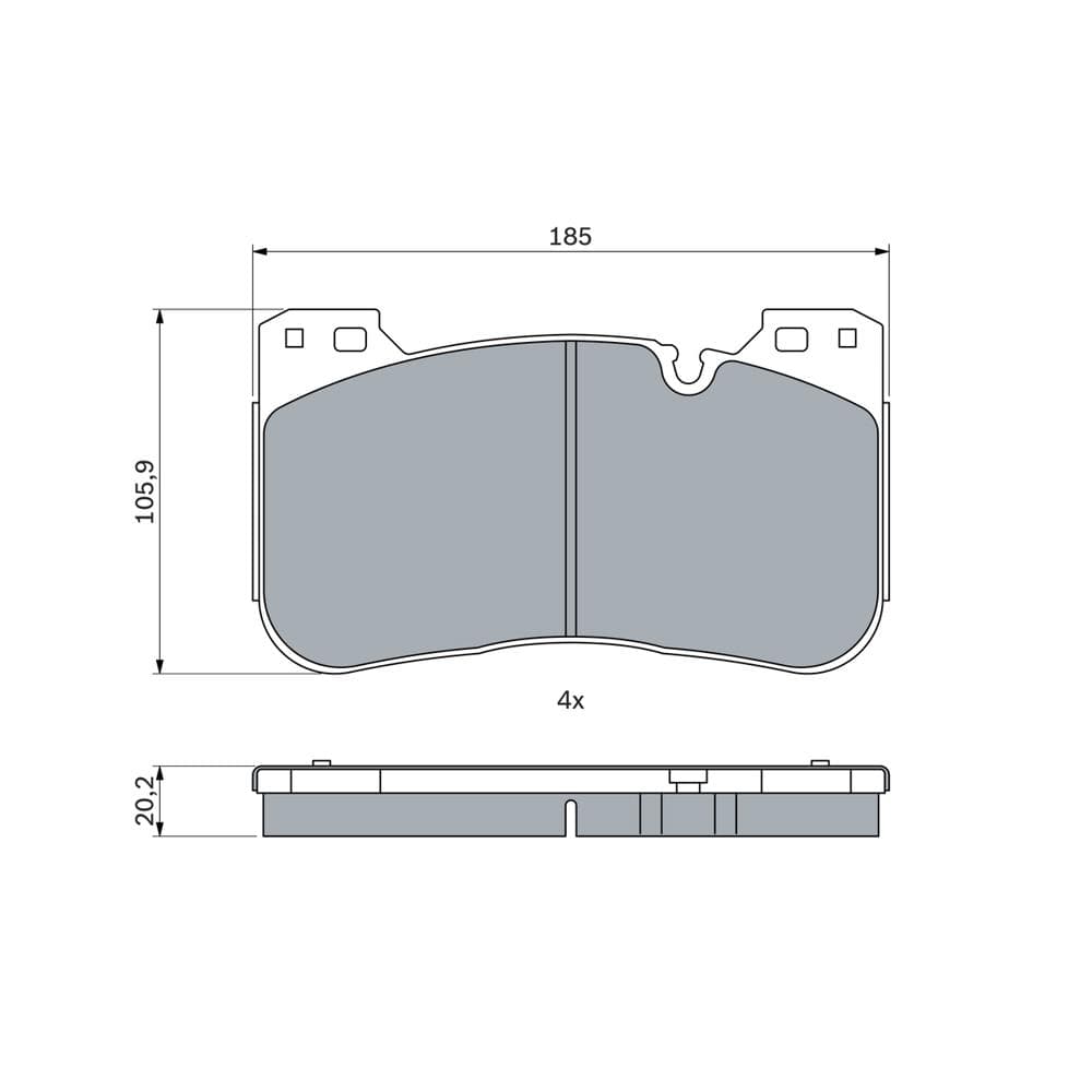 Set placute frana disc BOSCH 0 986 424 921