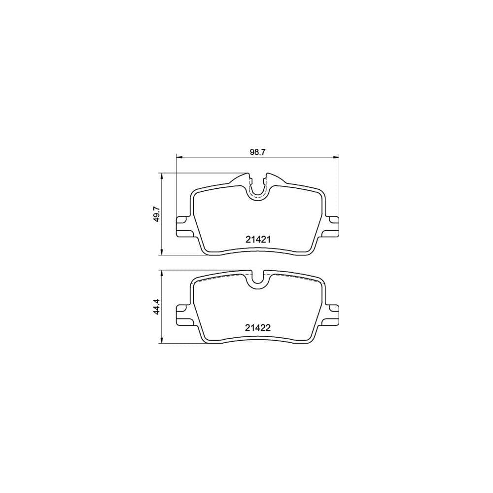 Set placute frana disc BREMBO P 06 113