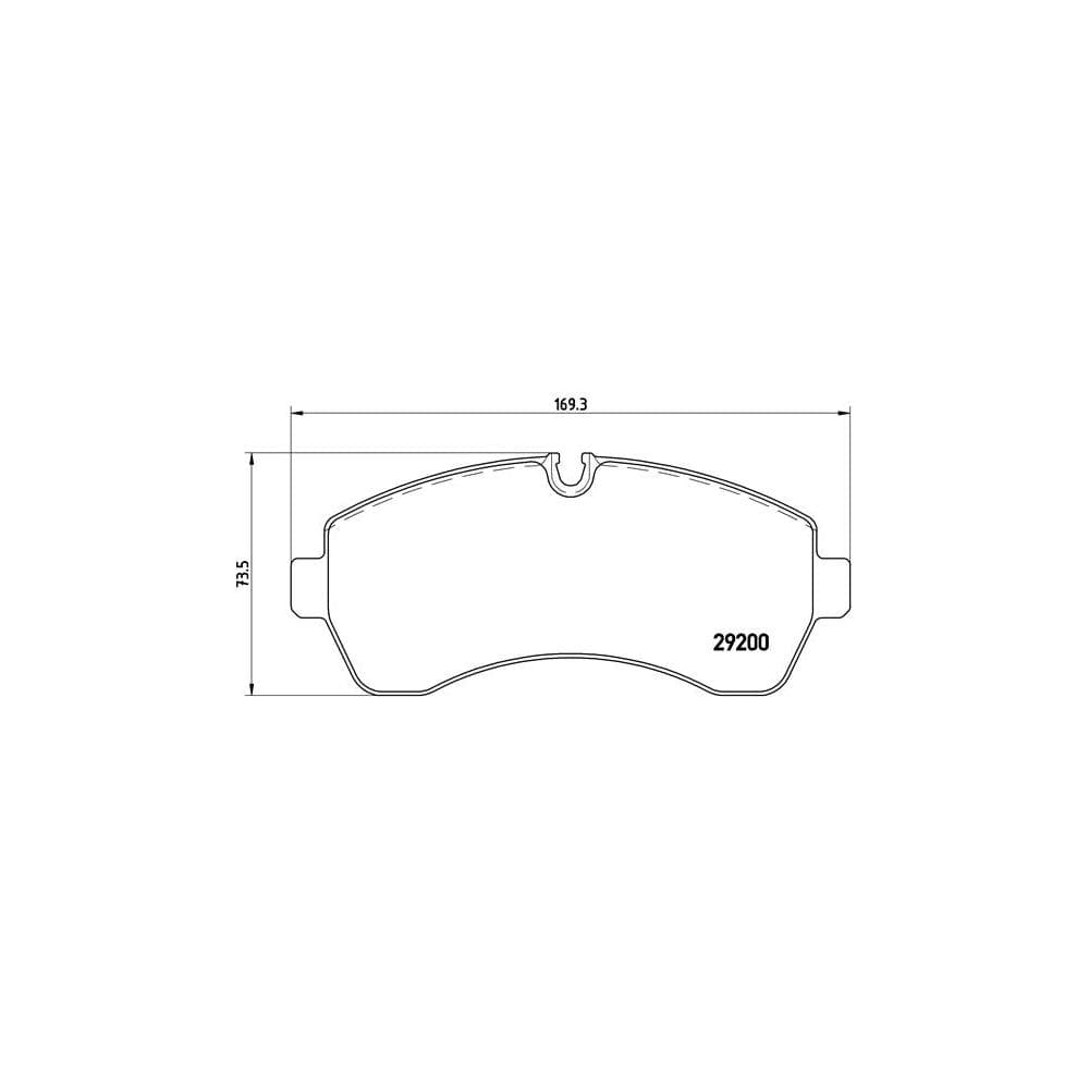 Set placute frana disc BREMBO P 50 059