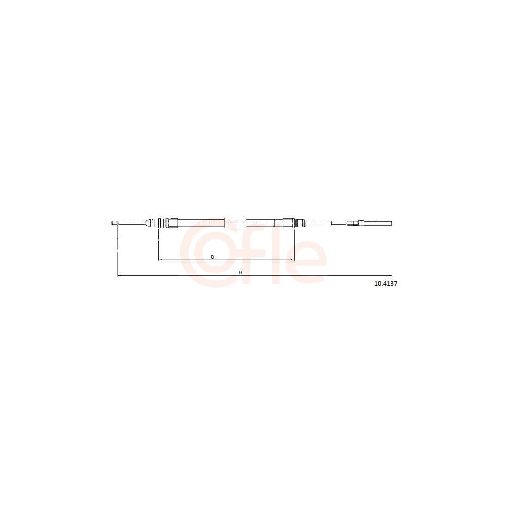 Cablu, frana de parcare COFLE 10.4137