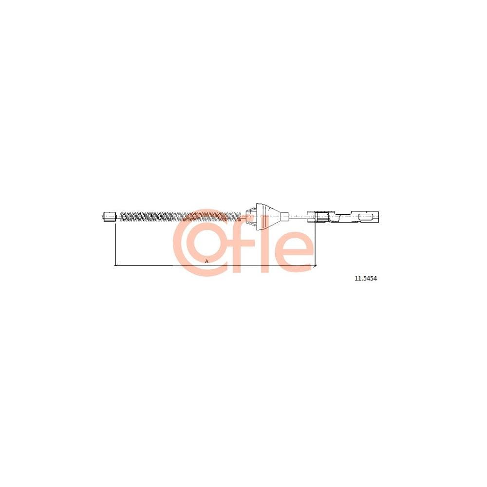 Cablu, frana de parcare COFLE 11.5454