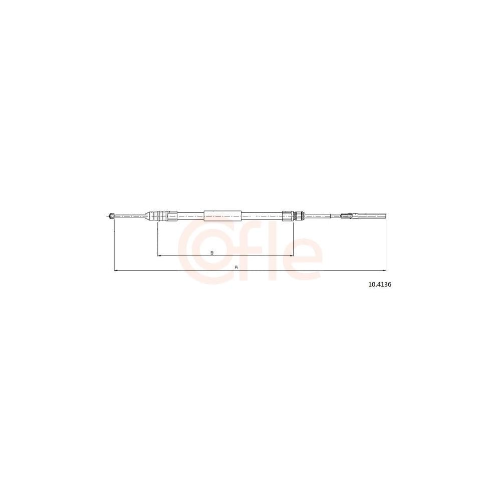 Cablu, frana de parcare COFLE 10.4136