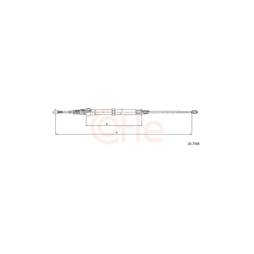 Cablu, frana de parcare COFLE 10.7508