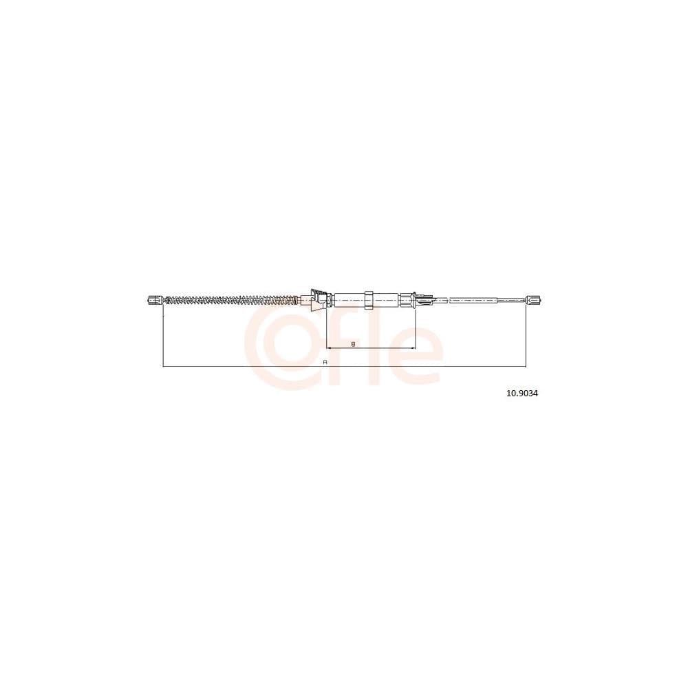 Cablu, frana de parcare COFLE 10.9034