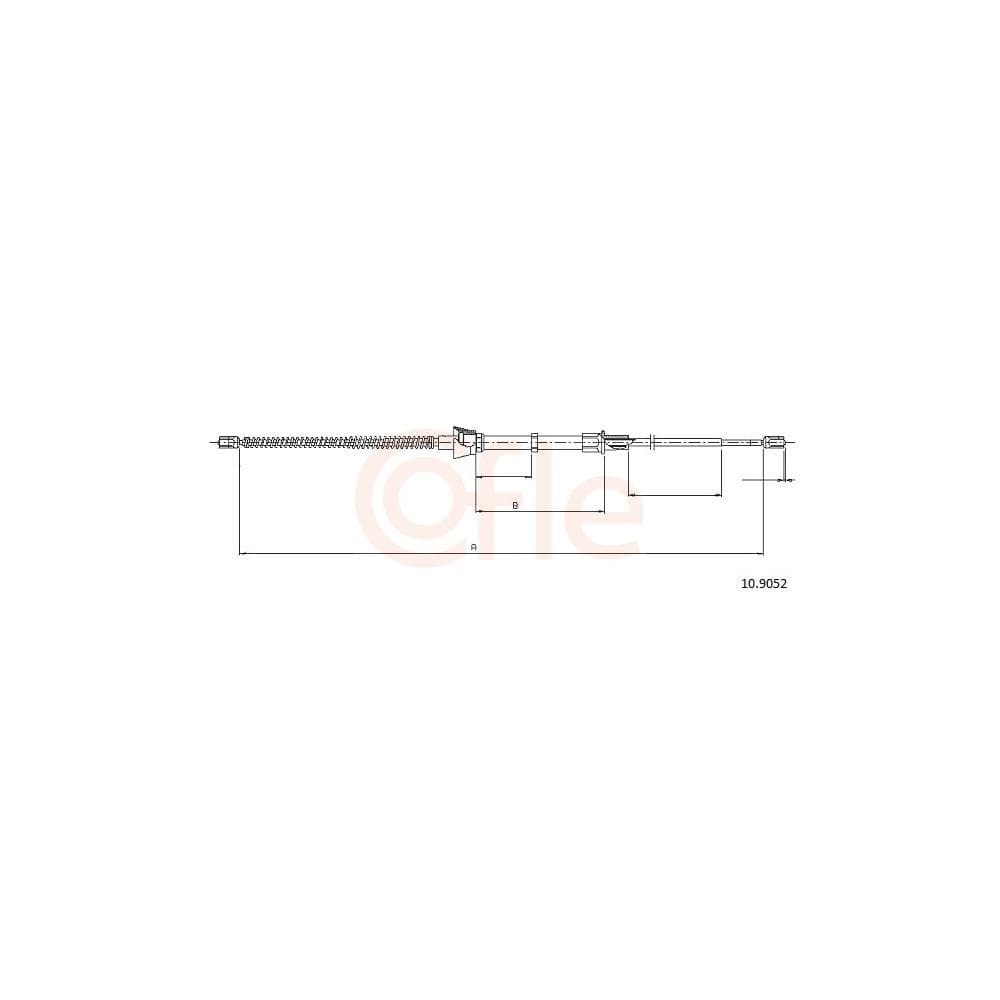 Cablu, frana de parcare COFLE 10.9052