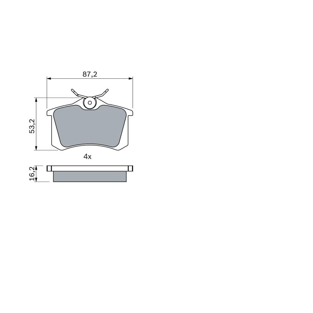 Set placute frana disc BOSCH 0 986 494 387
