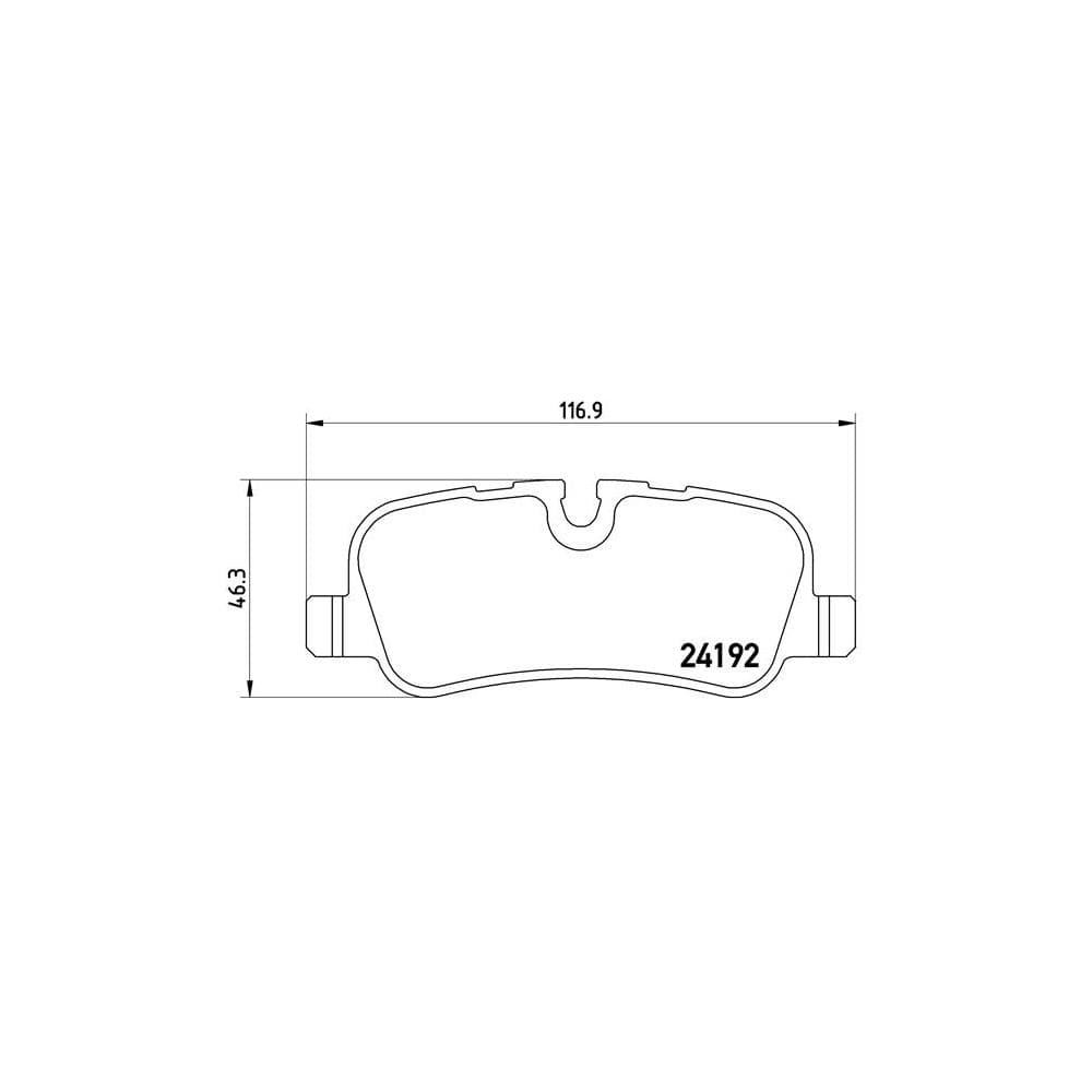 Set placute frana disc BREMBO P 44 013