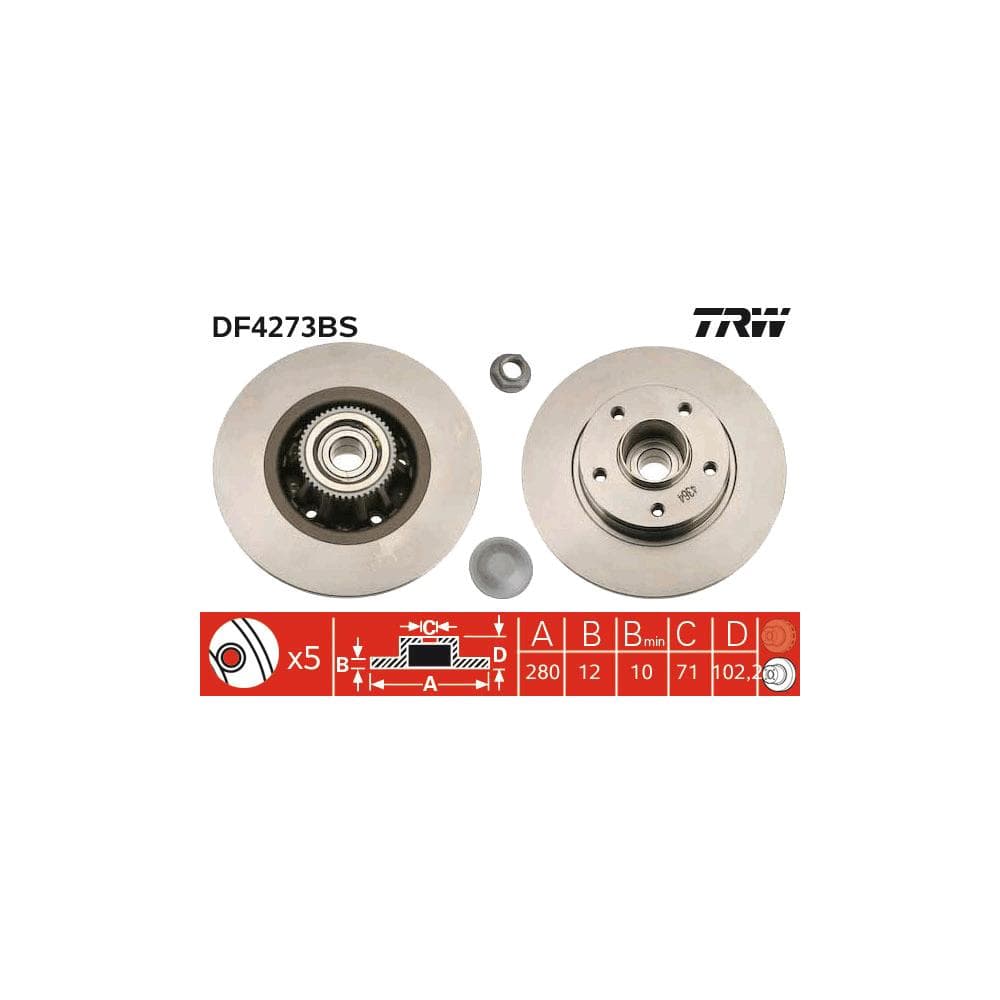 Disc frana TRW DF4273BS