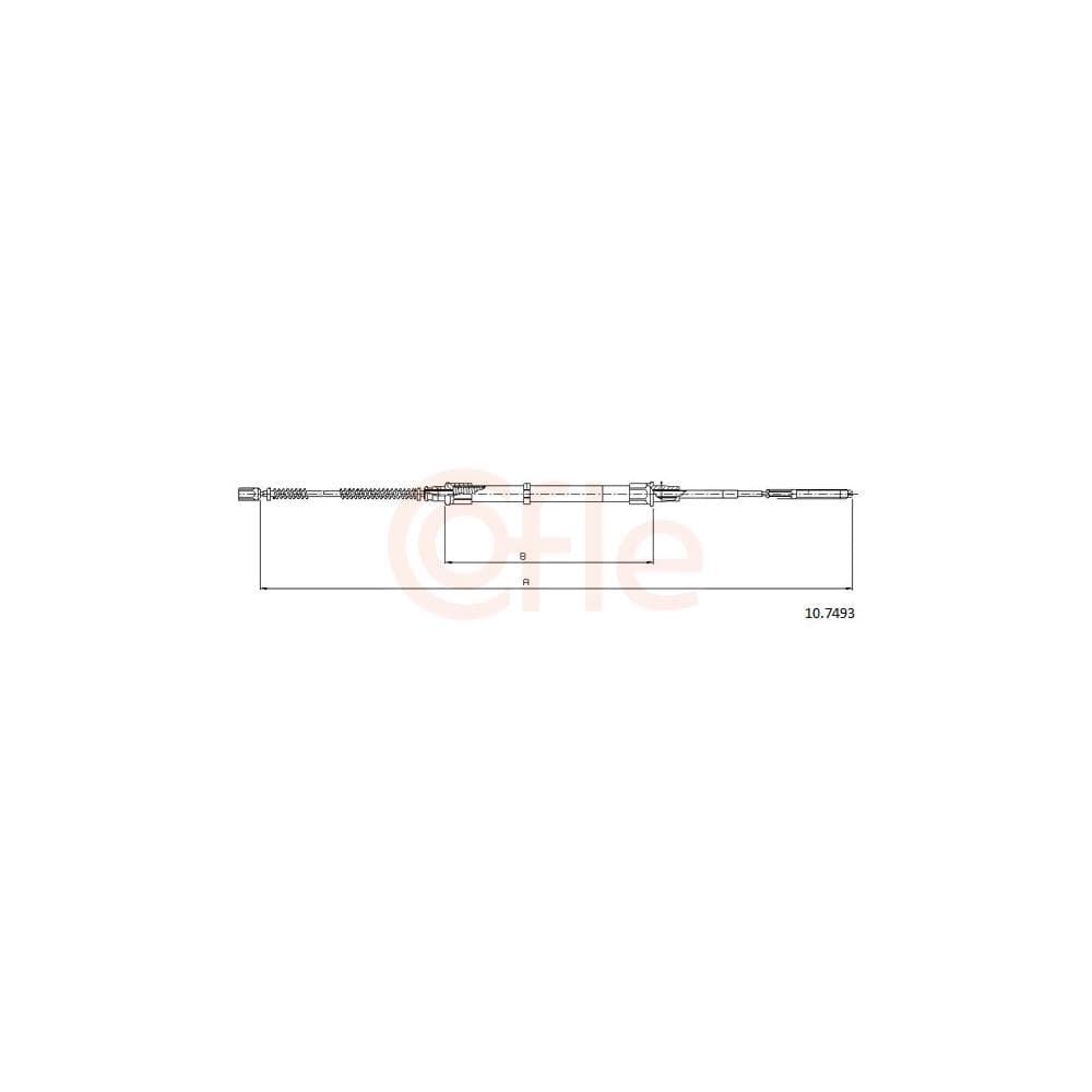 Cablu, frana de parcare COFLE 10.7493