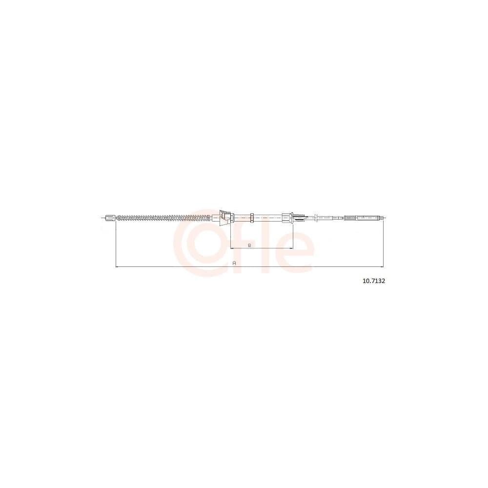 Cablu, frana de parcare COFLE 10.7132
