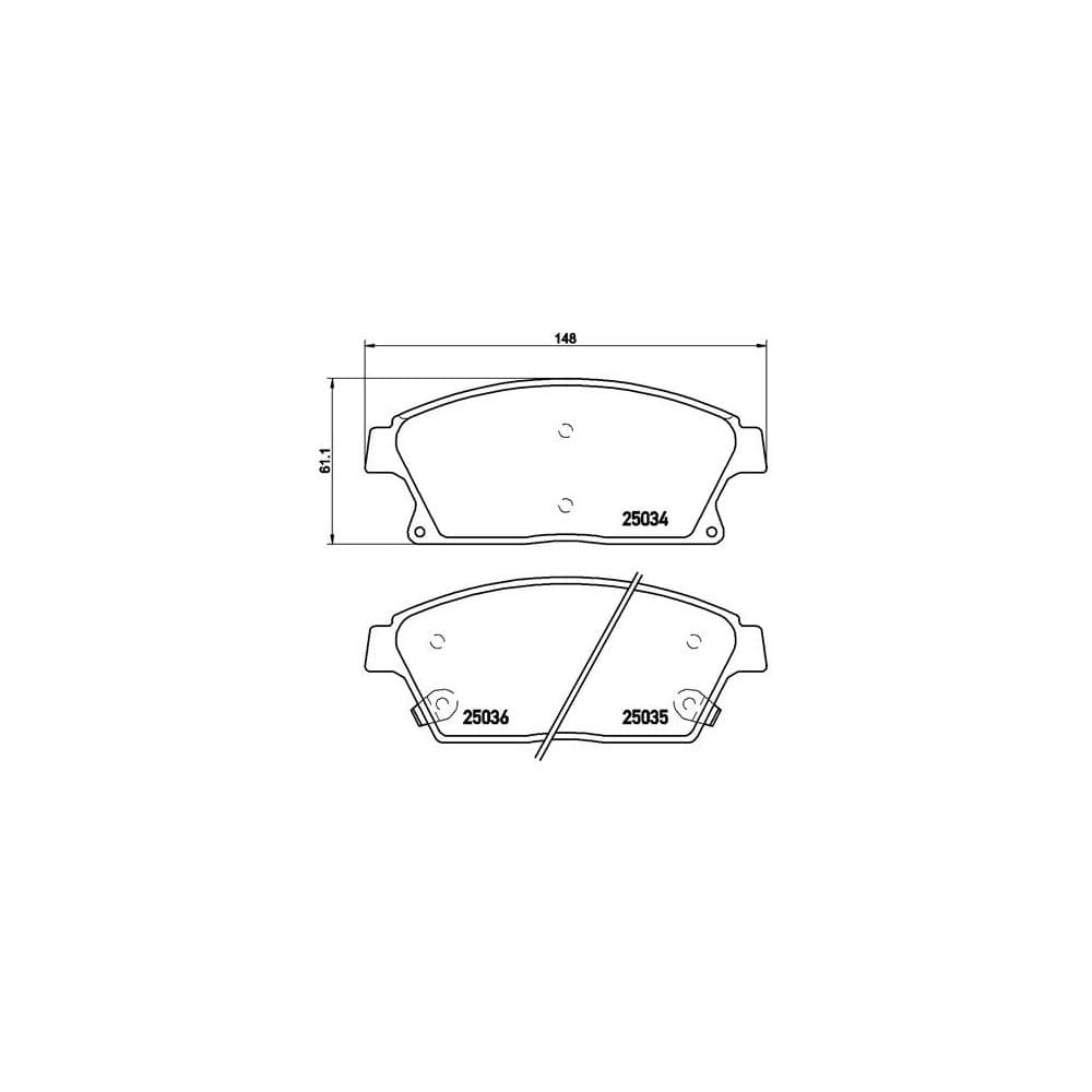 Set placute frana disc BREMBO P 59 077
