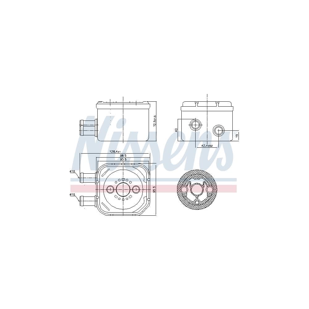 Radiator ulei, ulei motor NISSENS 90652
