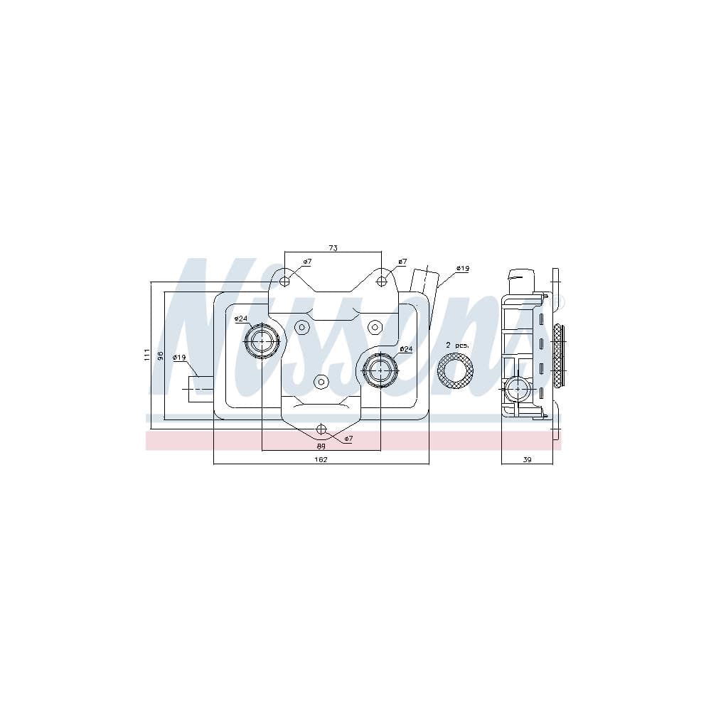 Radiator ulei, ulei motor NISSENS 90618