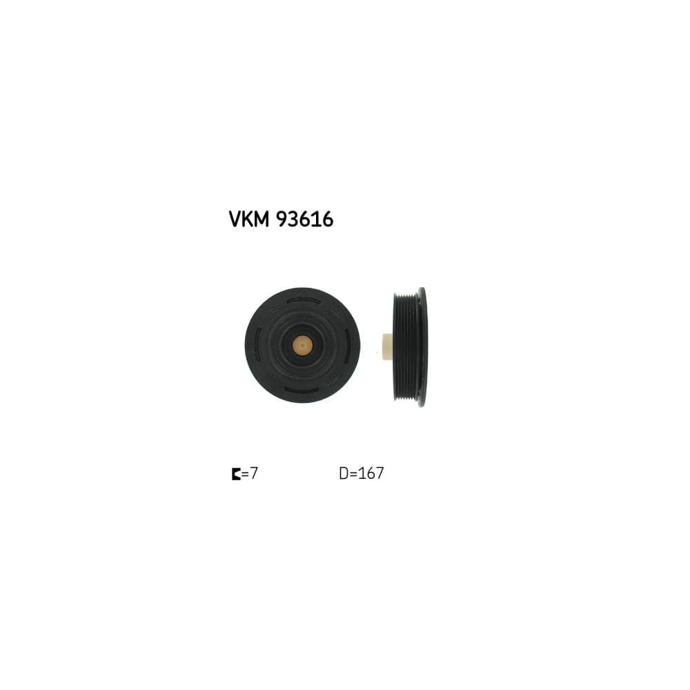 Fulie curea, arbore cotit SKF VKM 93616
