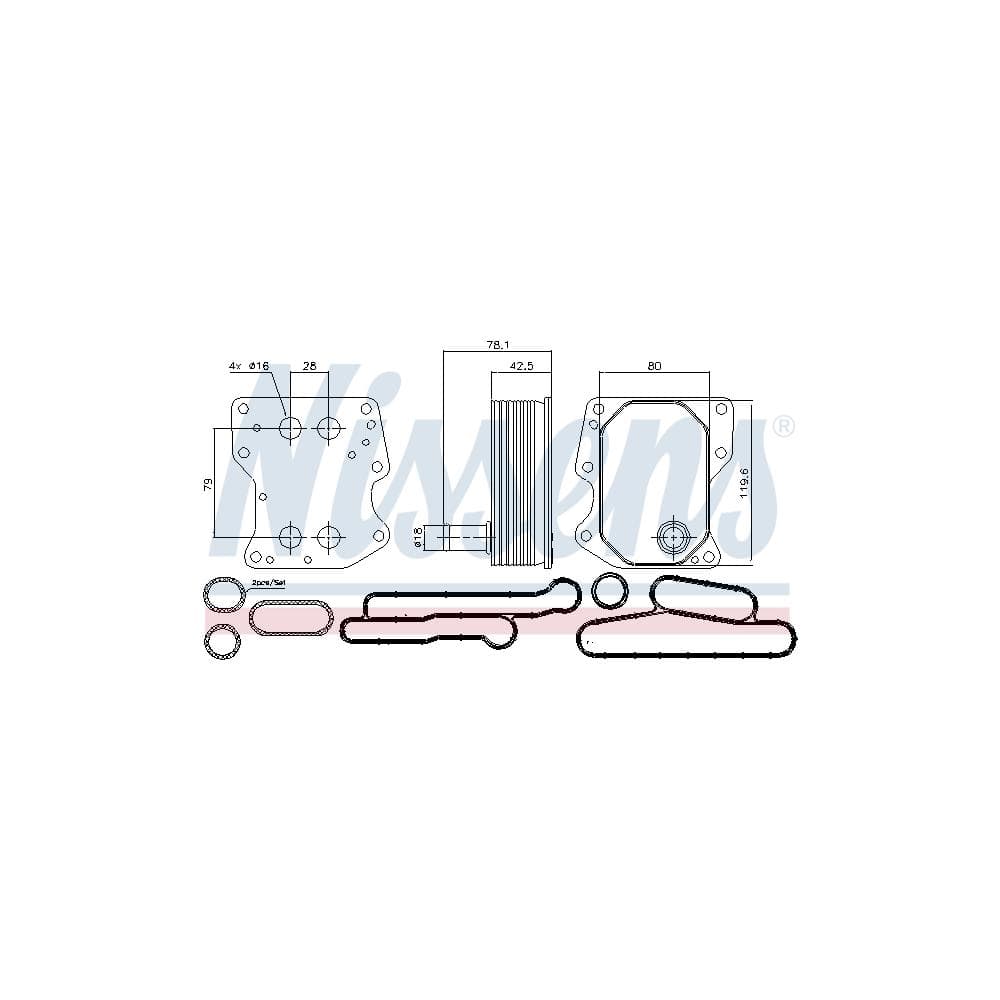 Radiator ulei, ulei motor NISSENS 90723