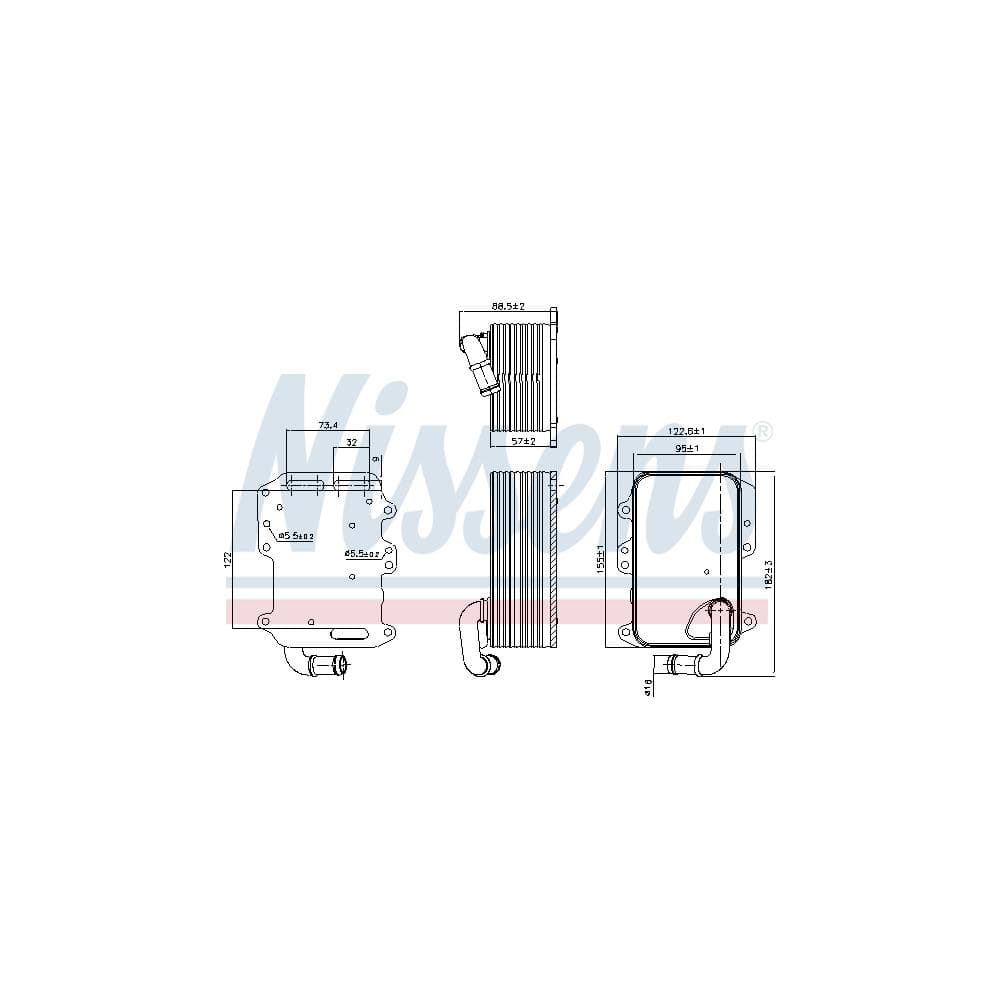 Radiator ulei, ulei motor NISSENS 90807