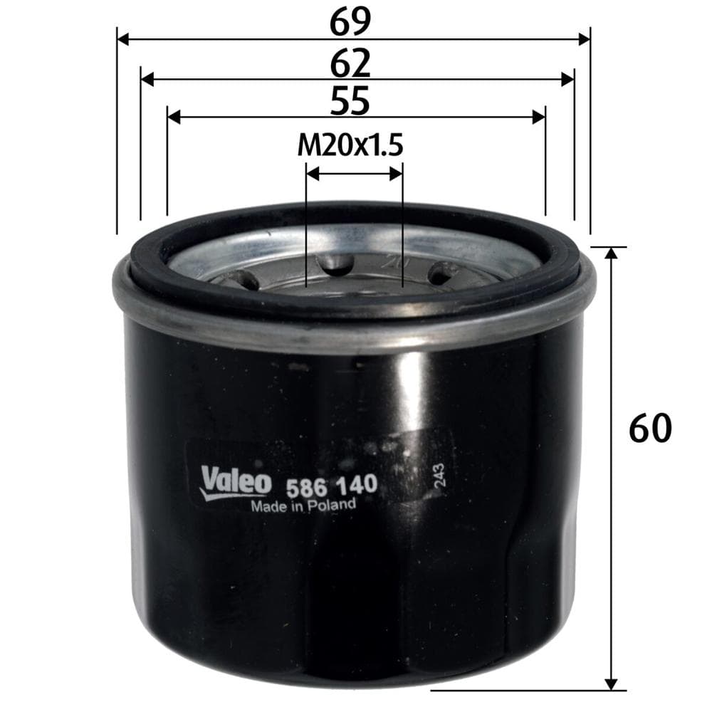Filtru ulei VALEO 586140