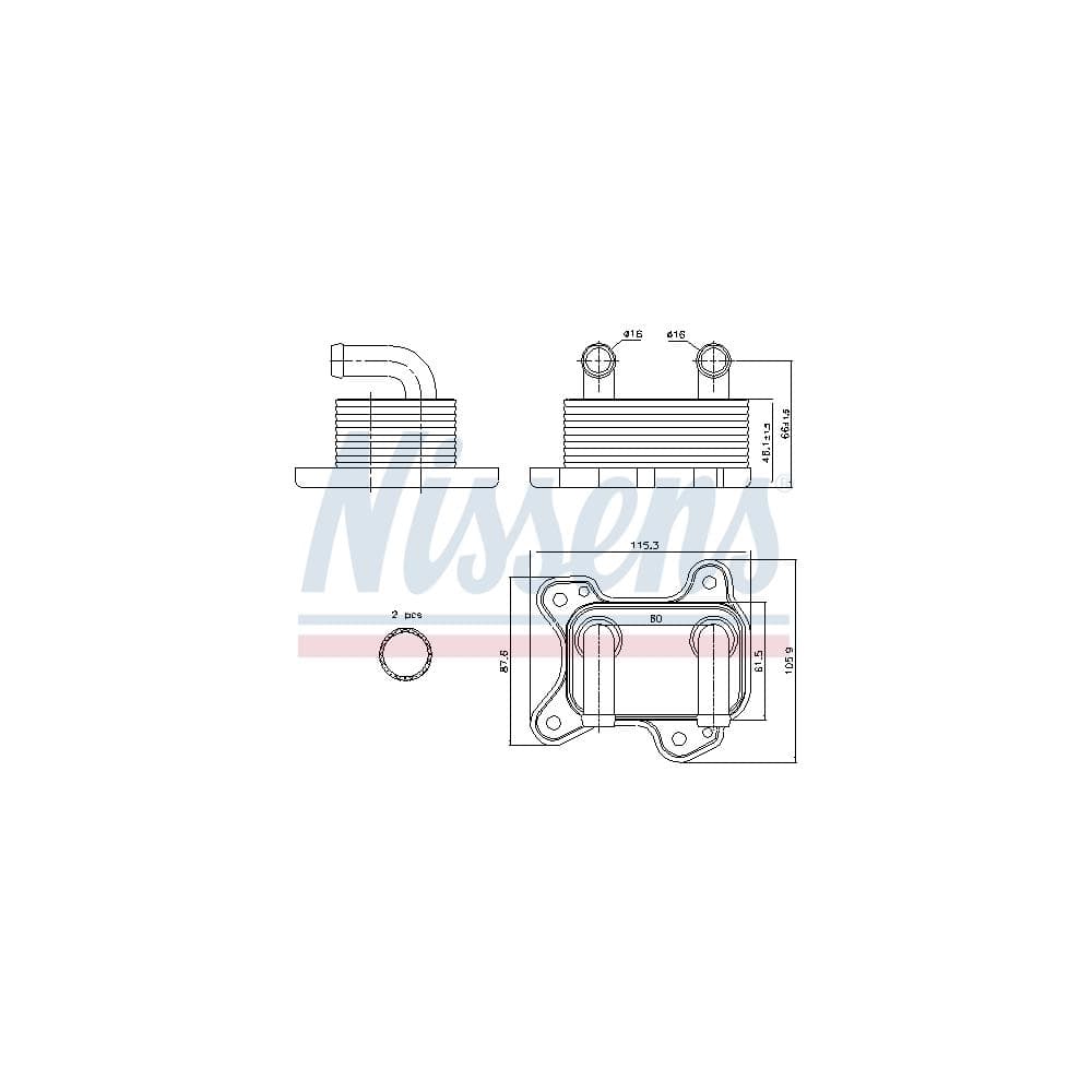 Radiator ulei, ulei motor NISSENS 90682