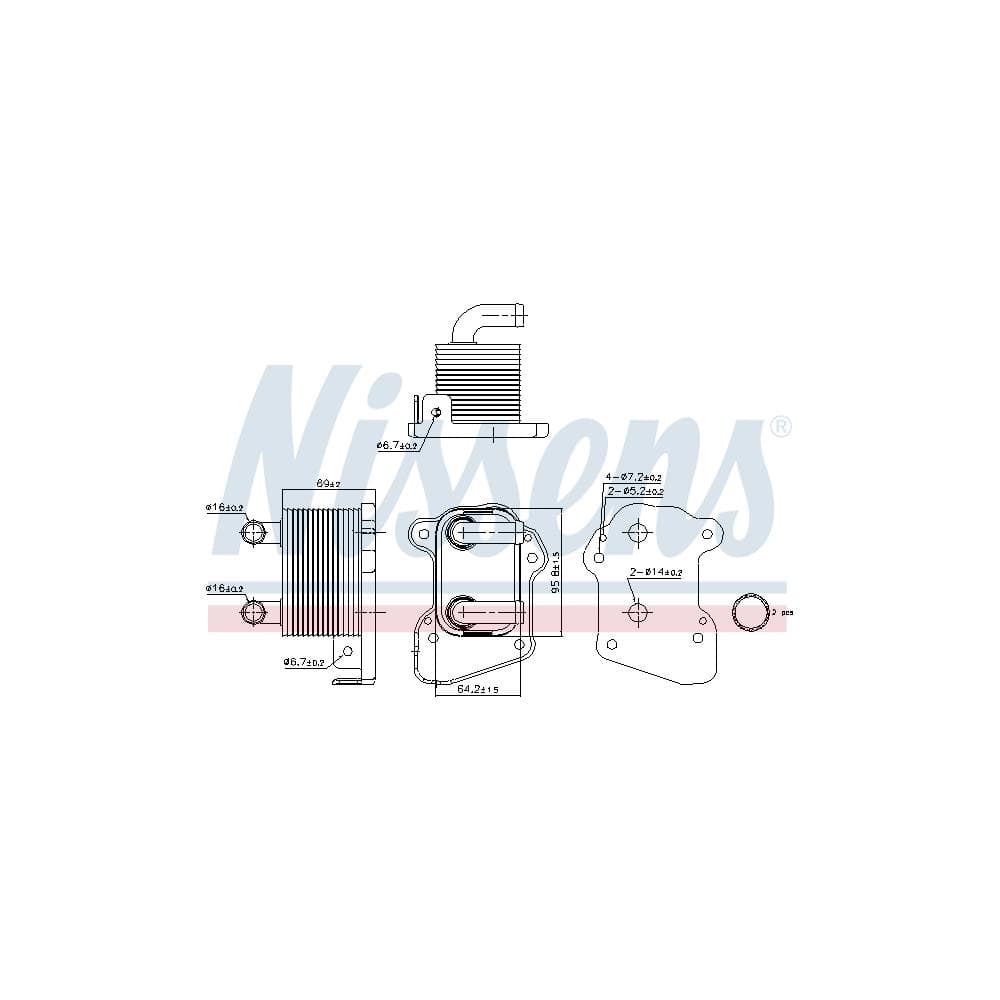 Radiator ulei, ulei motor NISSENS 90978