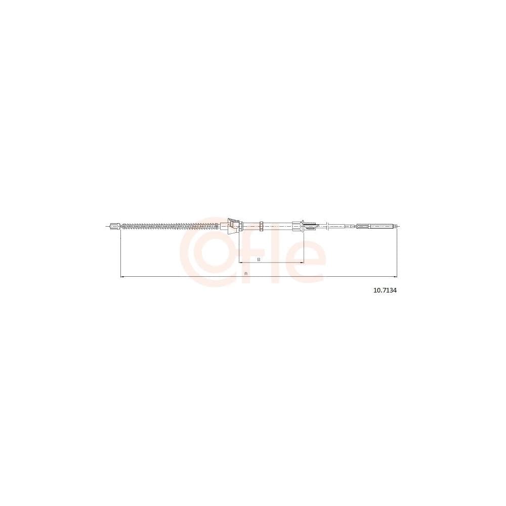 Cablu, frana de parcare COFLE 10.7134