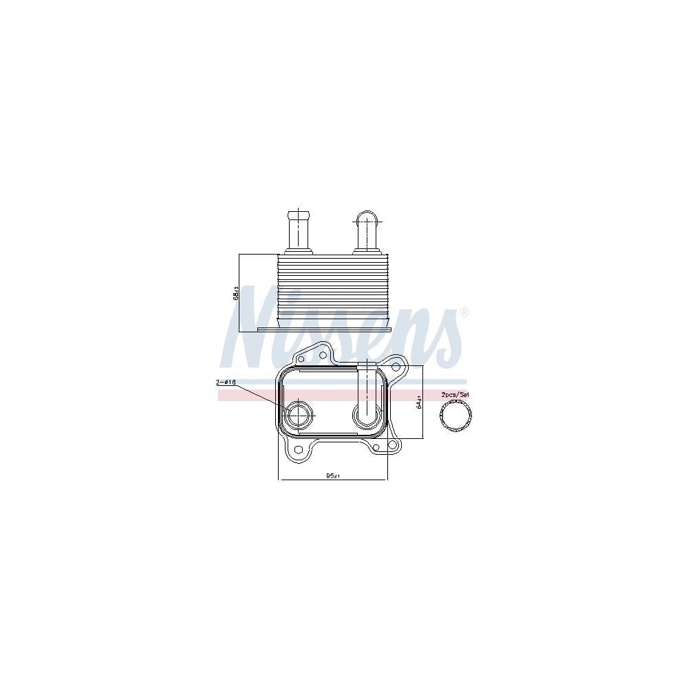 Radiator ulei, ulei motor NISSENS 90825