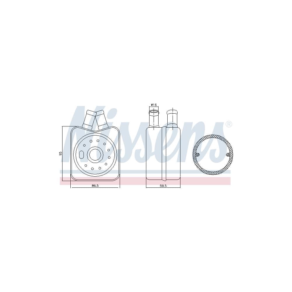 Radiator ulei, ulei motor NISSENS 90608