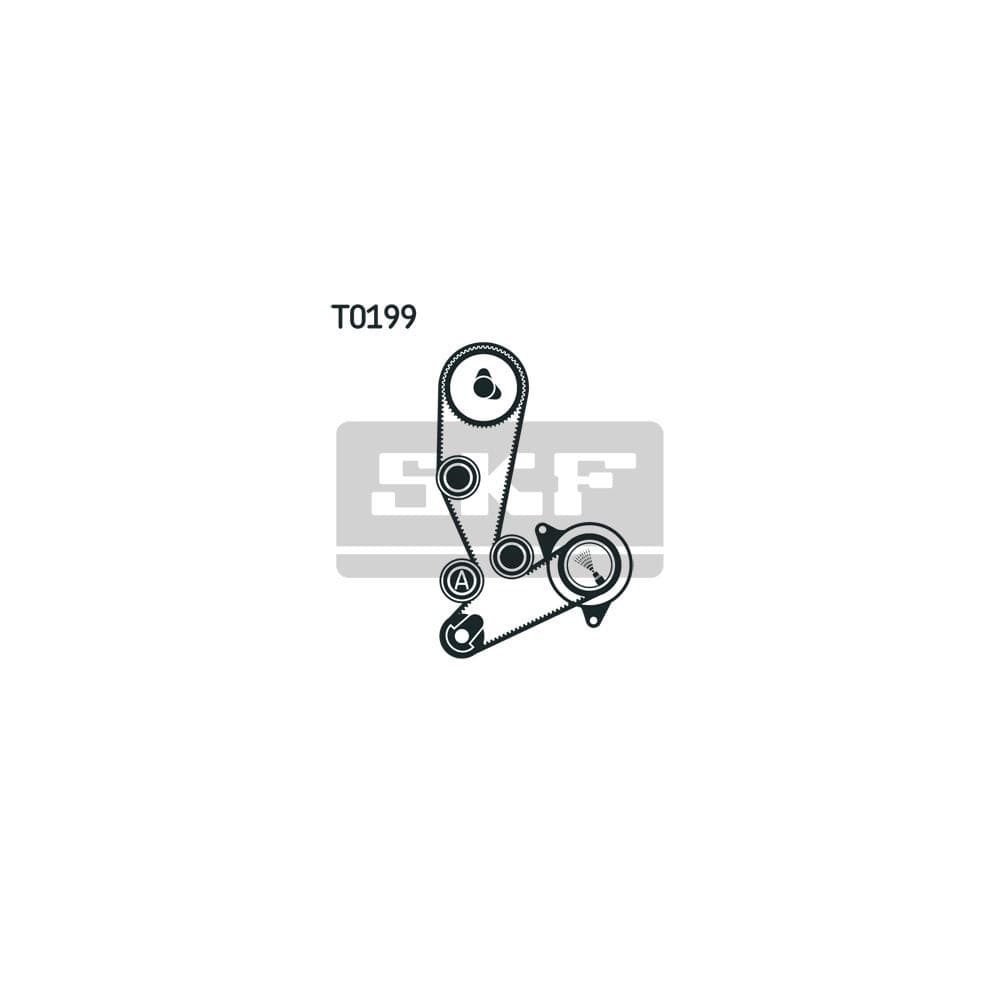 Set pompa apa + curea dintata SKF VKMC 02390
