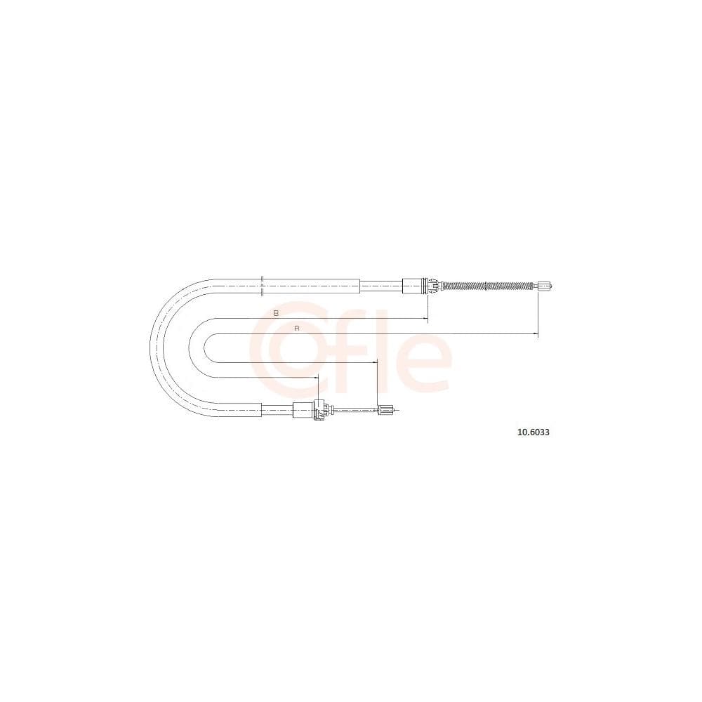 Cablu, frana de parcare COFLE 10.6033
