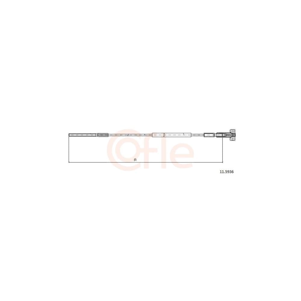 Cablu, frana de parcare COFLE 11.5936