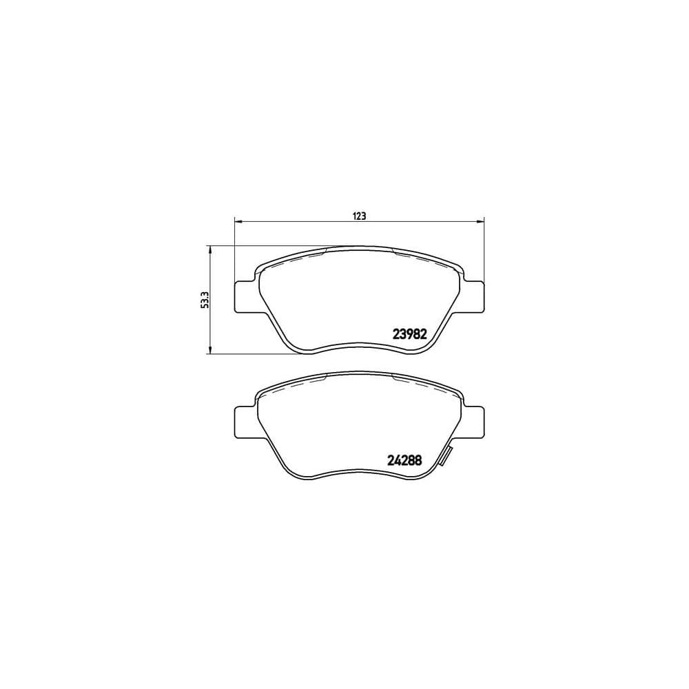 Set placute frana disc BREMBO P 59 051