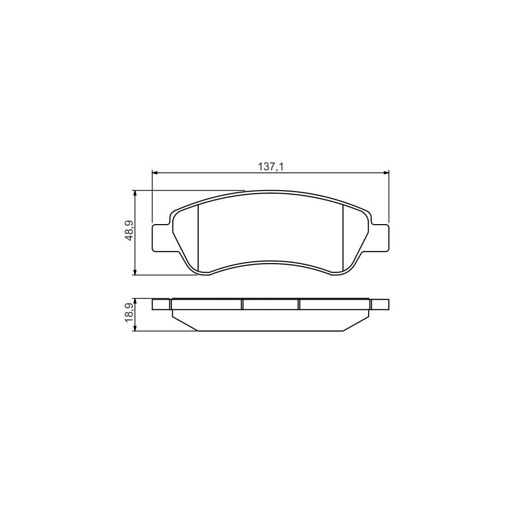 Set placute frana disc BOSCH 0 986 495 254
