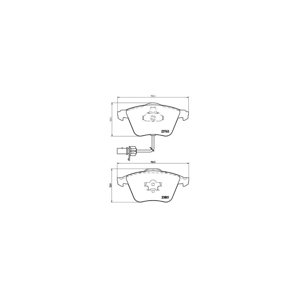 Set placute frana disc BREMBO P 85 084
