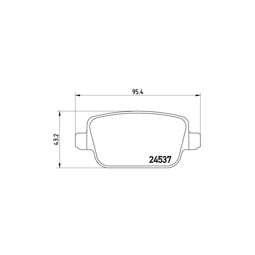 Set placute frana disc BREMBO P 44 017