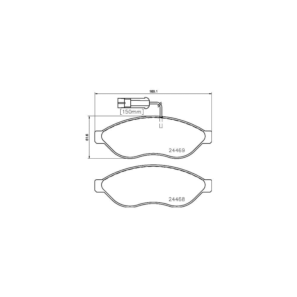 Set placute frana disc BREMBO P 23 143