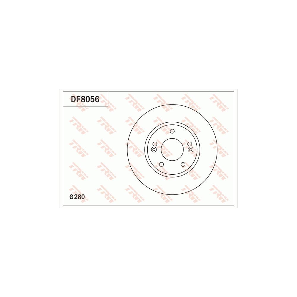Disc frana TRW DF8056