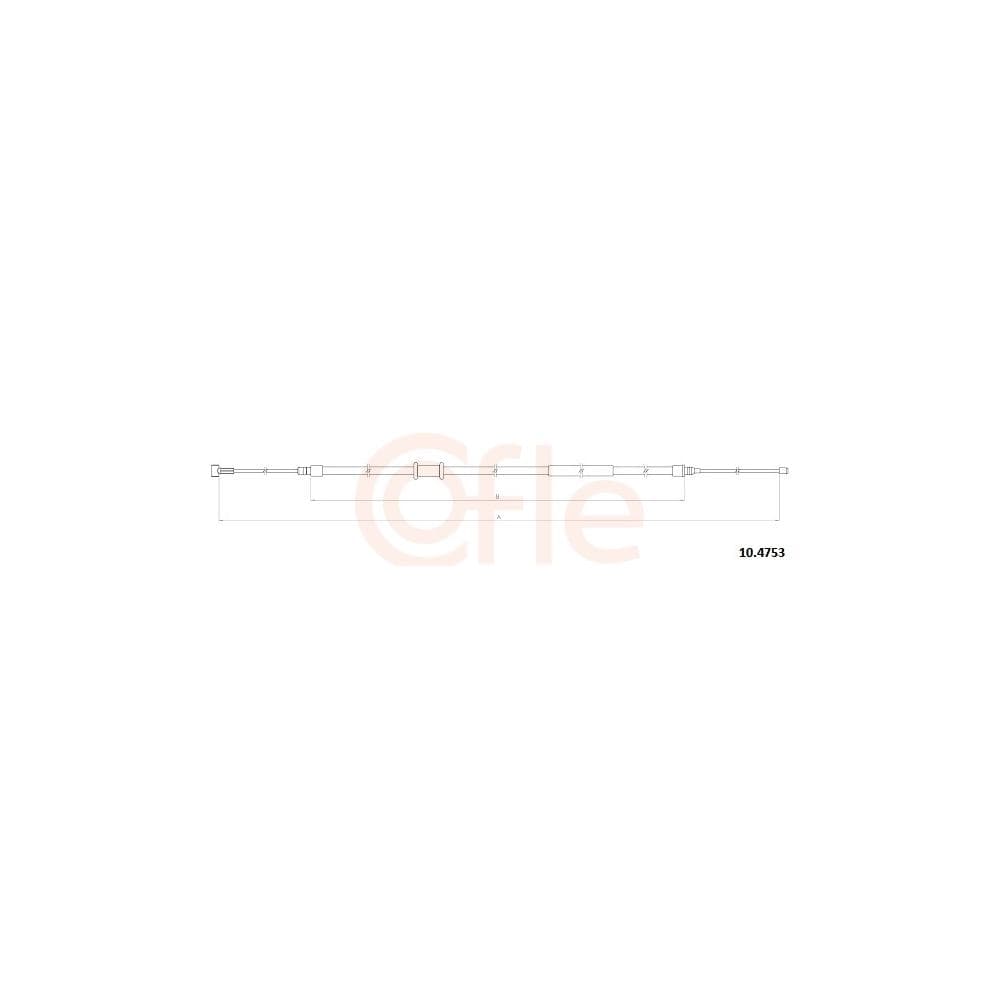 Cablu, frana de parcare COFLE 10.4753