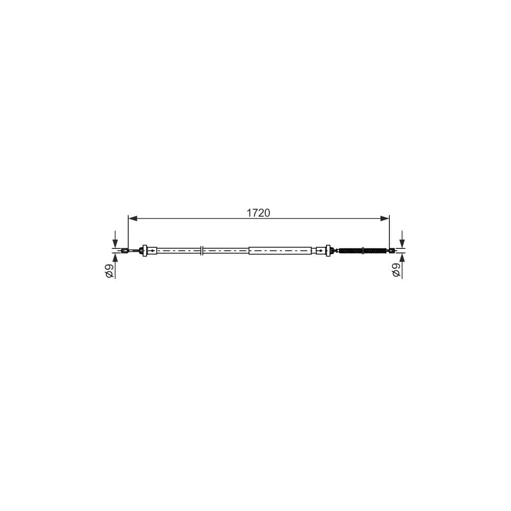 Cablu, frana de parcare BOSCH 1 987 482 831